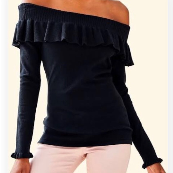 Lilly Pulitzer Sweaters - Lilly Pulitzer Siesta off the Shoulder 🖤